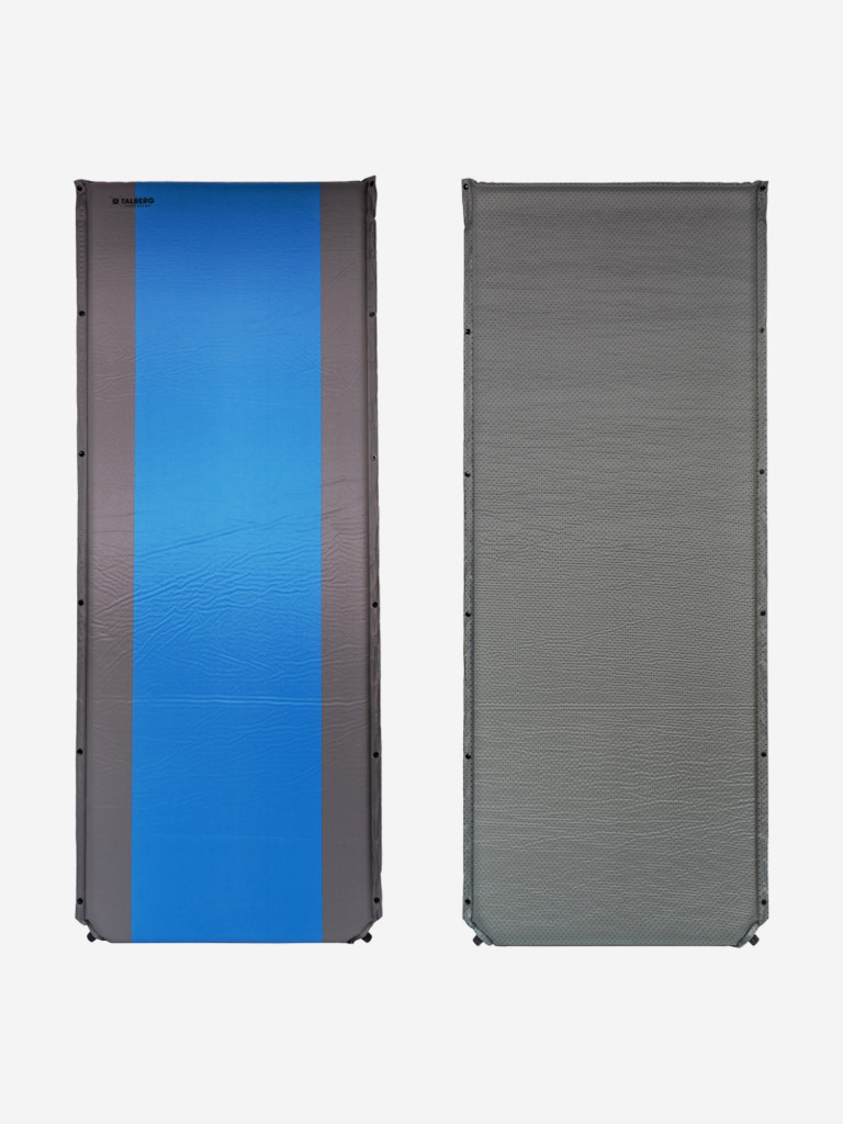 Коврик самонадувающийся CAMPER WIDE MAT, 200х81х5 см, серый/синий