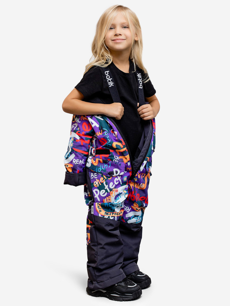 Комбинезон для девочки batik Бэрри мультиколор/чугунный