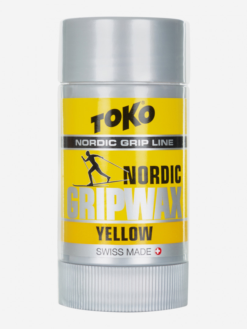 фото Мазь для лыж toko nordic gripwax yellow, серебряный