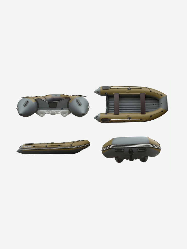 Лодка надувная Reef Triton (Риф Тритон) 340 НД, тёмно-серый/хаки