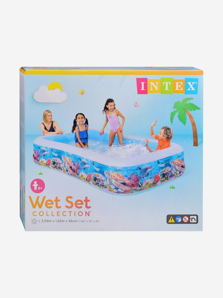 Бассейн надувной «Морское дно», 305 х 183 х 56 см, от 6 лет INTEX