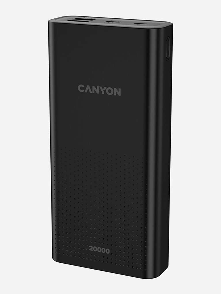 Портативный аккумулятор CANYON CNE-CPB2001 20000 мАч black цвет — купить за 2392 руб. со скидкой 20 %, отзывы в интернет-магазине Спортмастер