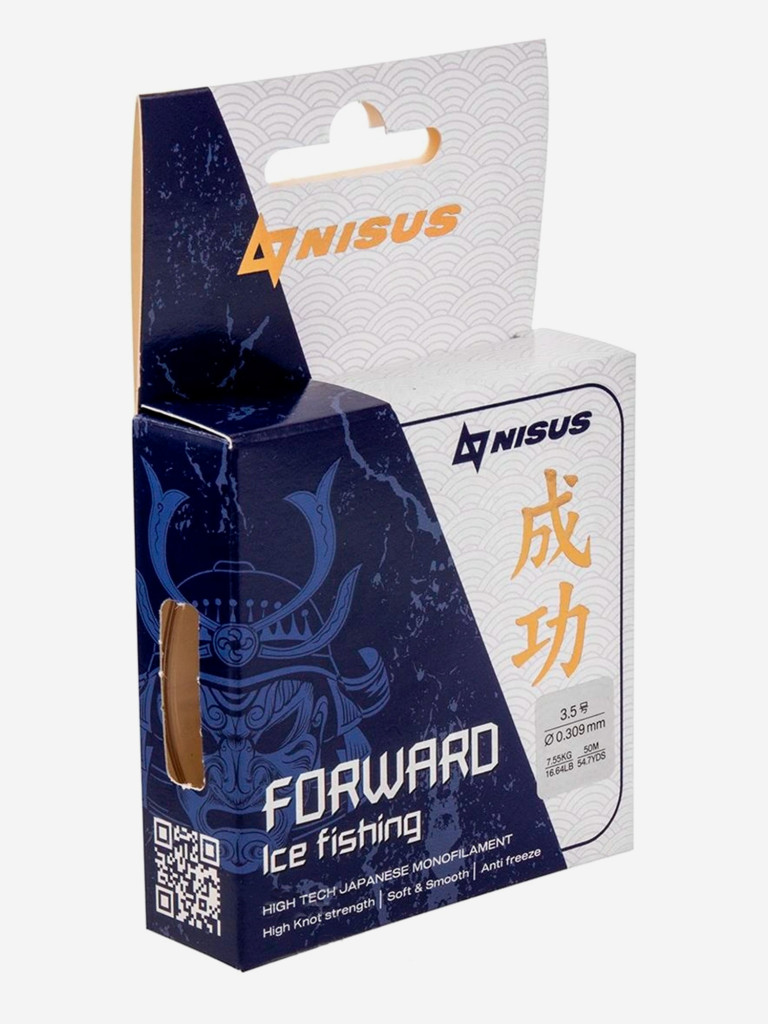 Леска для рыбалки Nisus FORWARD ICE FISHING Nylon 0,309мм, 50м, 7,55кг, прозрачный