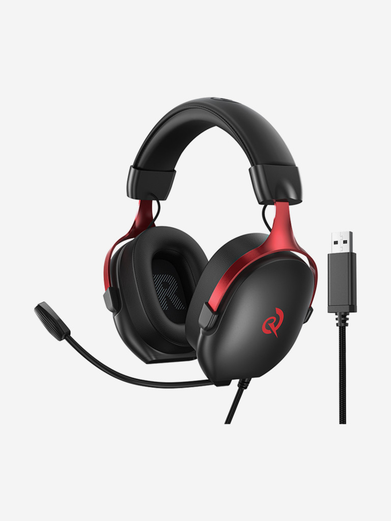 Наушники полноразмерные игровые QCY Heroad VN200 PRO, черно-красные