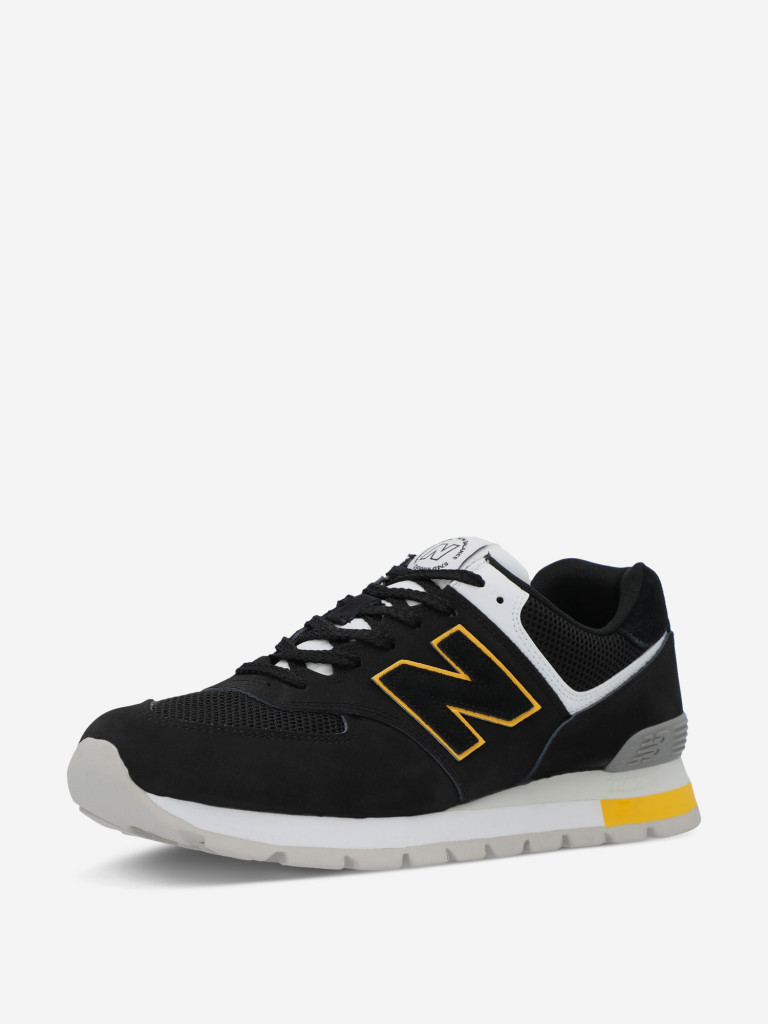 New balance 574 black and yellow on sale