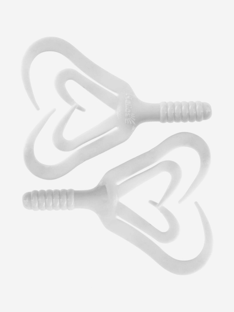 Мягкая приманка Helios Credo Four Tail, 3,35'' / 8,5 см, White, 100 шт (HS-20-001-N)