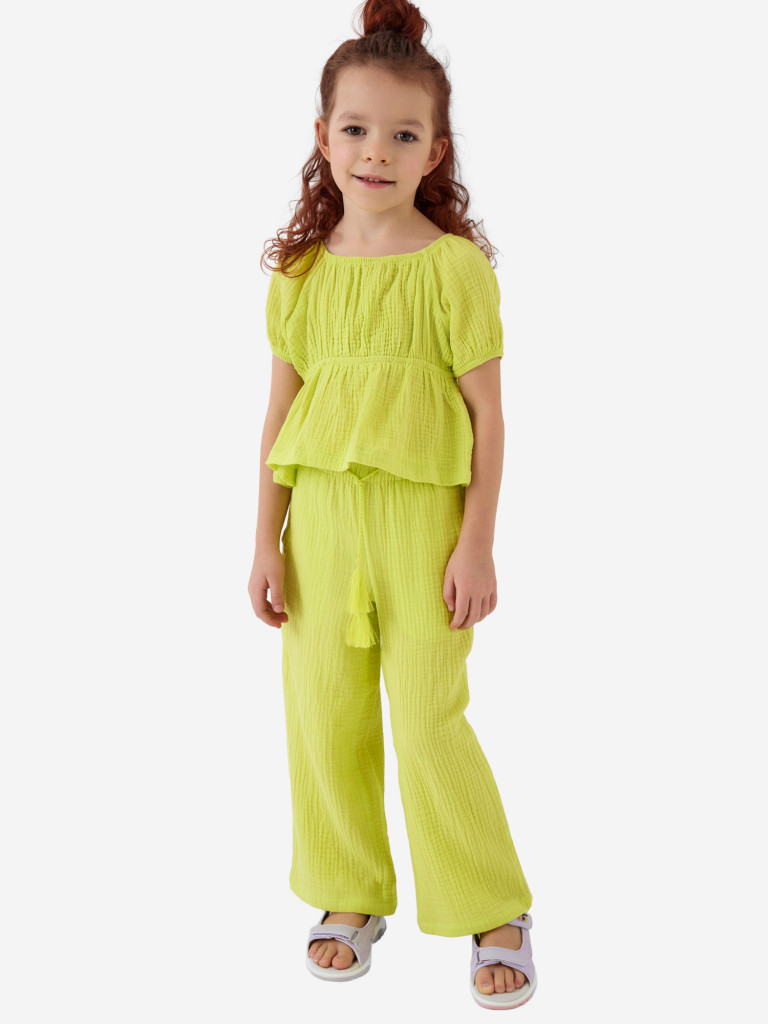 Комплект для девочек: блузка, брюки PlayToday