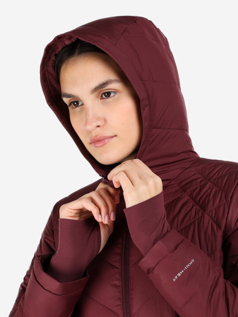 фото Куртка утепленная женская columbia heavenly long hdd jacket, красный