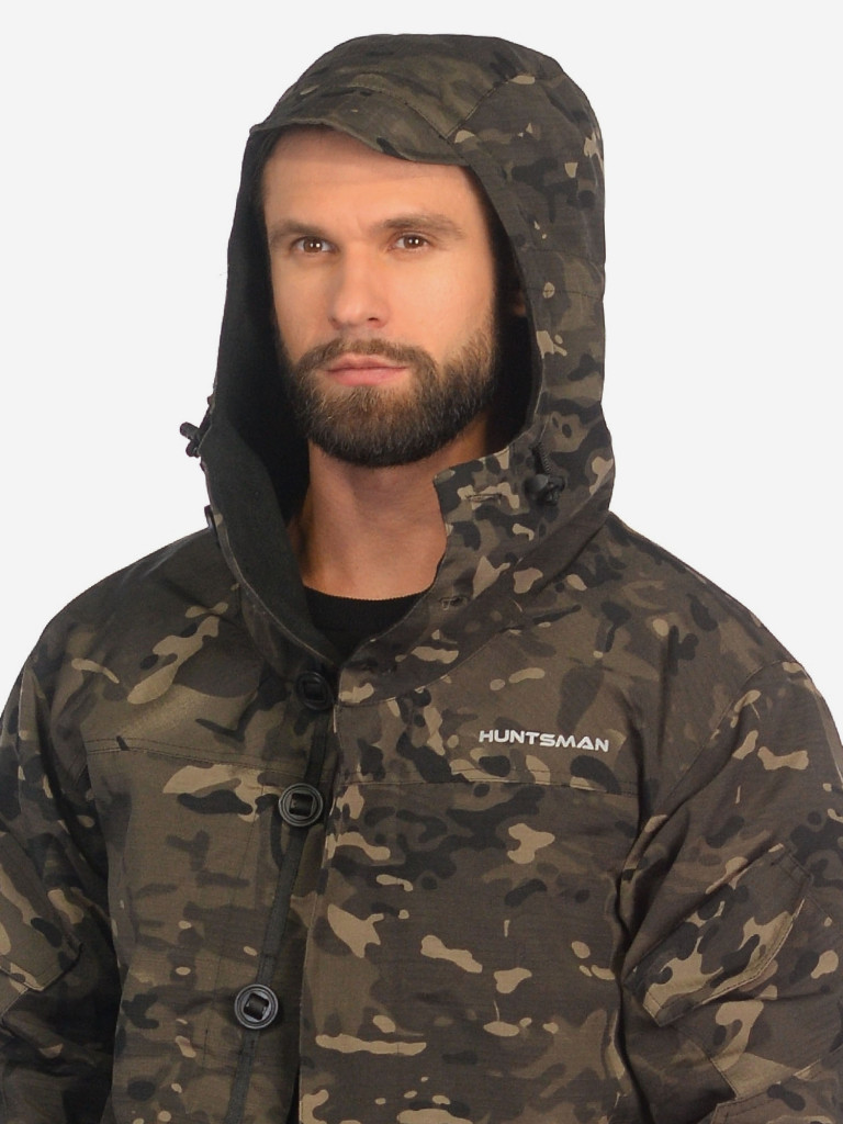 Костюм мужской Huntsman Горка-3 демисезонный ветровлагозащитный из смесовой ткани рипстоп для охоты и рыбалки