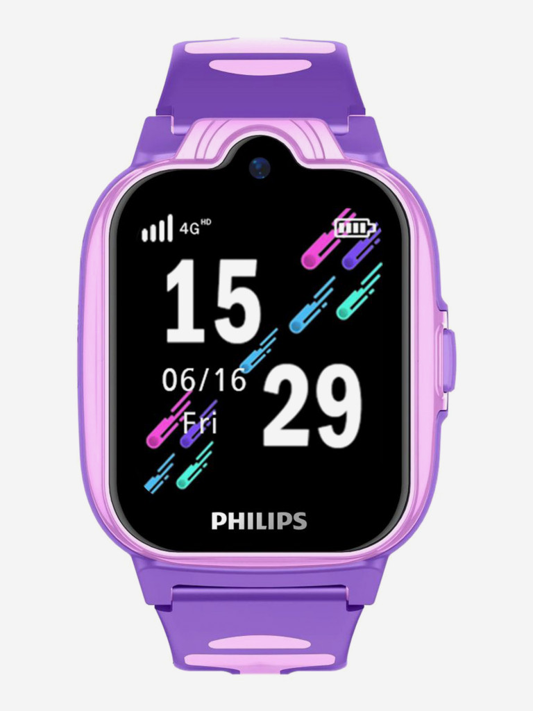 Смарт-часы Philips Kids W6610, 1.69", розовый/розовый, ctw6610pk/00