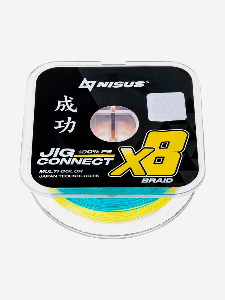 Шнур плетеный для рыбалки NISUS JIG CONNECT X8 PE, 150м, 0,20мм, 11,7кг, мультиколор