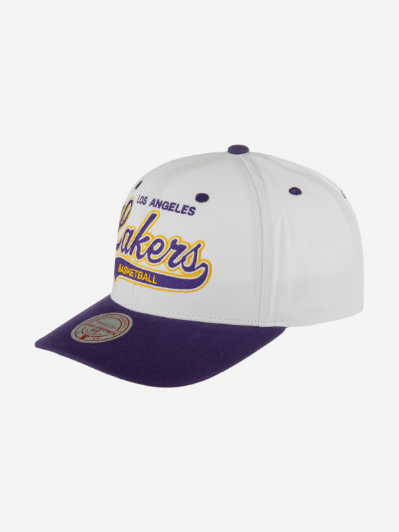 Бейсболка MITCHELL NESS HHSS7289-LALYYPPPWHIT Los Angeles Lakers NBA
