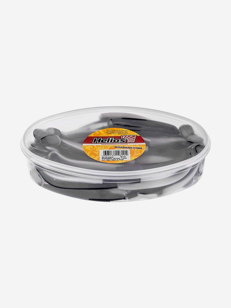Мягкая приманка Helios Trofey, 5,5'' / 14 см, Black & Pearl, 50 шт (HS-25-028-N)