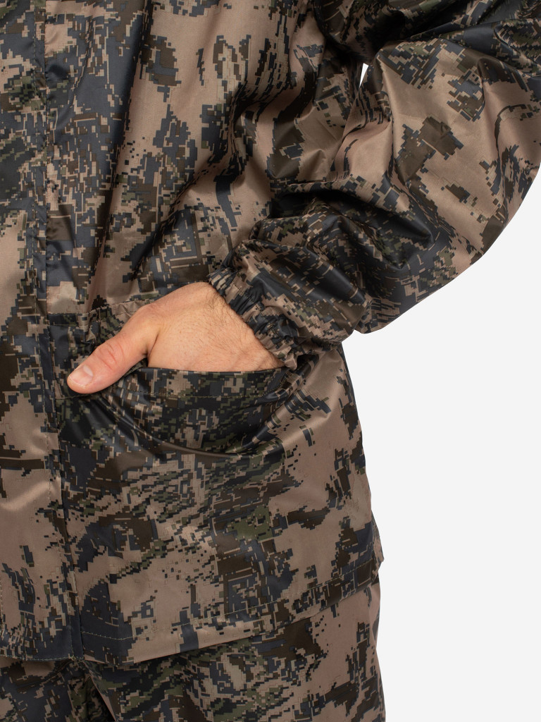 Костюм-дождевик мужской Huntsman ВВЗ Шторм для рыбалки и охоты, ткань таффета PVC 20000 мм вод.ст.