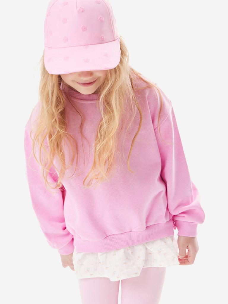 Свитшот из футера для девочек TOTTI KIDS