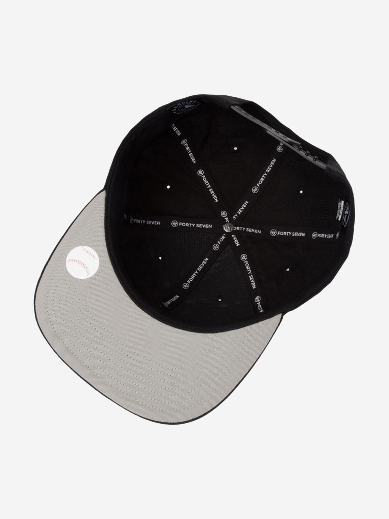 Бейсболка с прямым козырьком 47 BRAND B-NSHOT02WBP-BKBK Boston Red Sox MLB