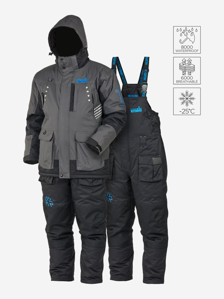 Костюм Norfin APEX 2 LED (куртка+полукомбинезон) для рыбалки и охоты