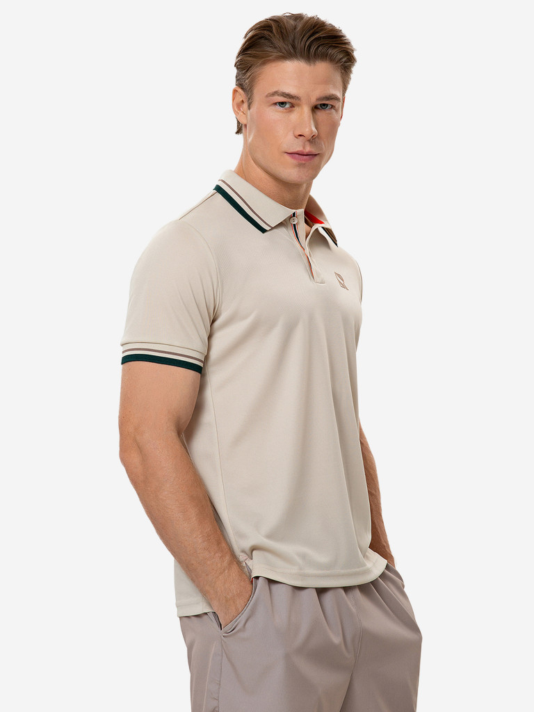 Поло мужское RAQUETA SPORT мужское Deporte, Beige