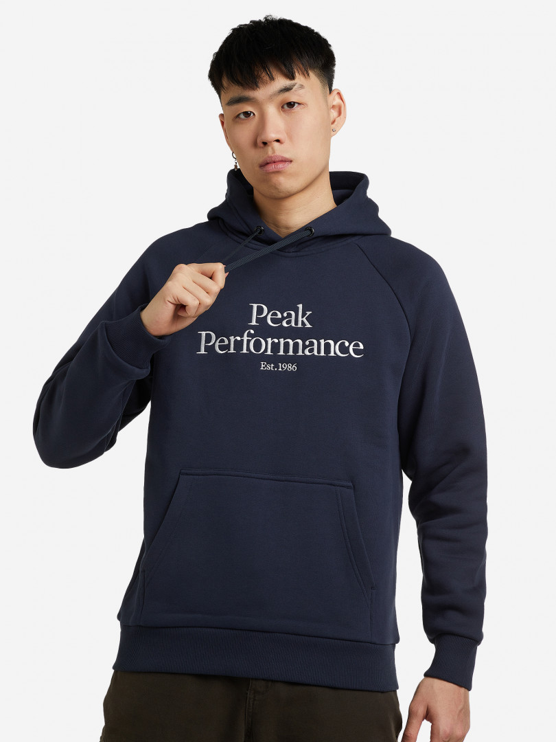 фото Худи мужская peak performance original, синий