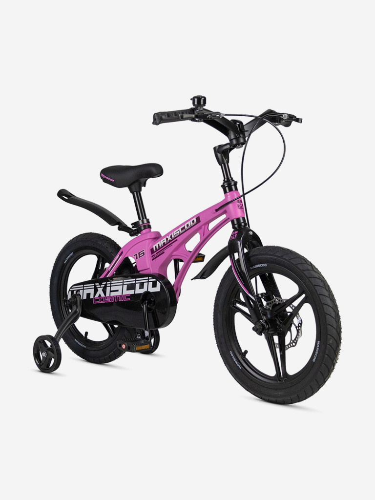 Велосипед детский Maxiscoo COSMIC Deluxe 16'', розовый матовый, 2025