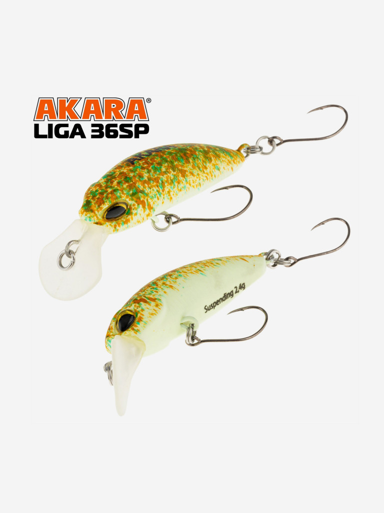 Воблер Akara Liga 36SP минноу суспендер на форель 2,4гр A225G