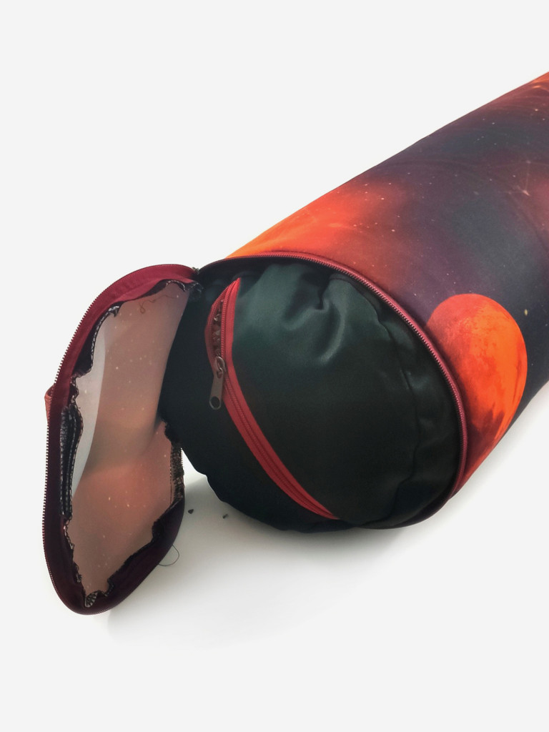 Спортивный валик для фитнеса, Mars Space Collection болстер для йоги с гречневой лузгой, ролик для йоги, валик для спины