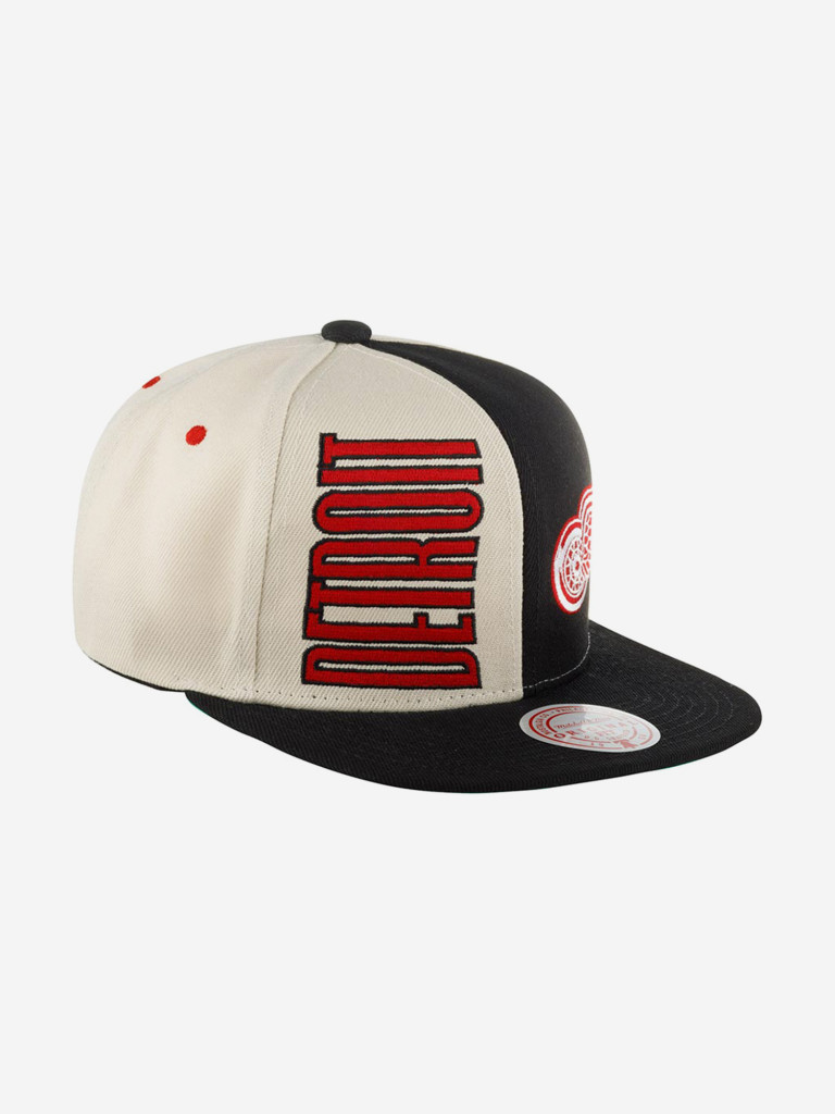 Бейсболка с прямым козырьком MITCHELL NESS HHSS5371-DRWYYPPPOFWH Detroit Red Wings NHL