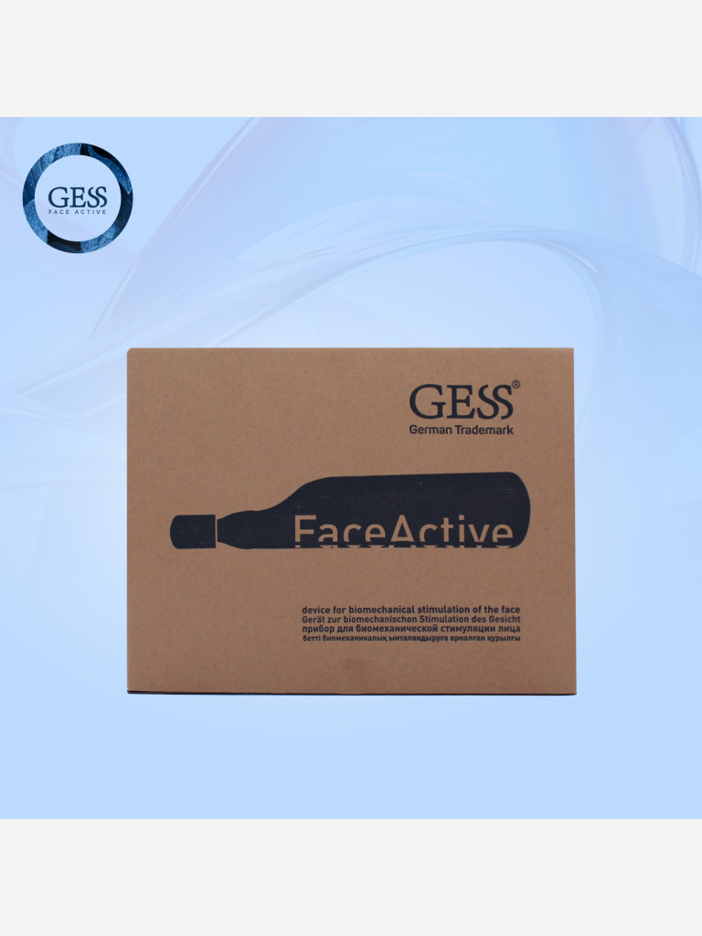 Косметологический аппарат БМС GESS FaceActive, биомеханический массажер,  тренажёр, 3 насадки Синий цвет — купить за 42999 руб., отзывы в  интернет-магазине Спортмастер