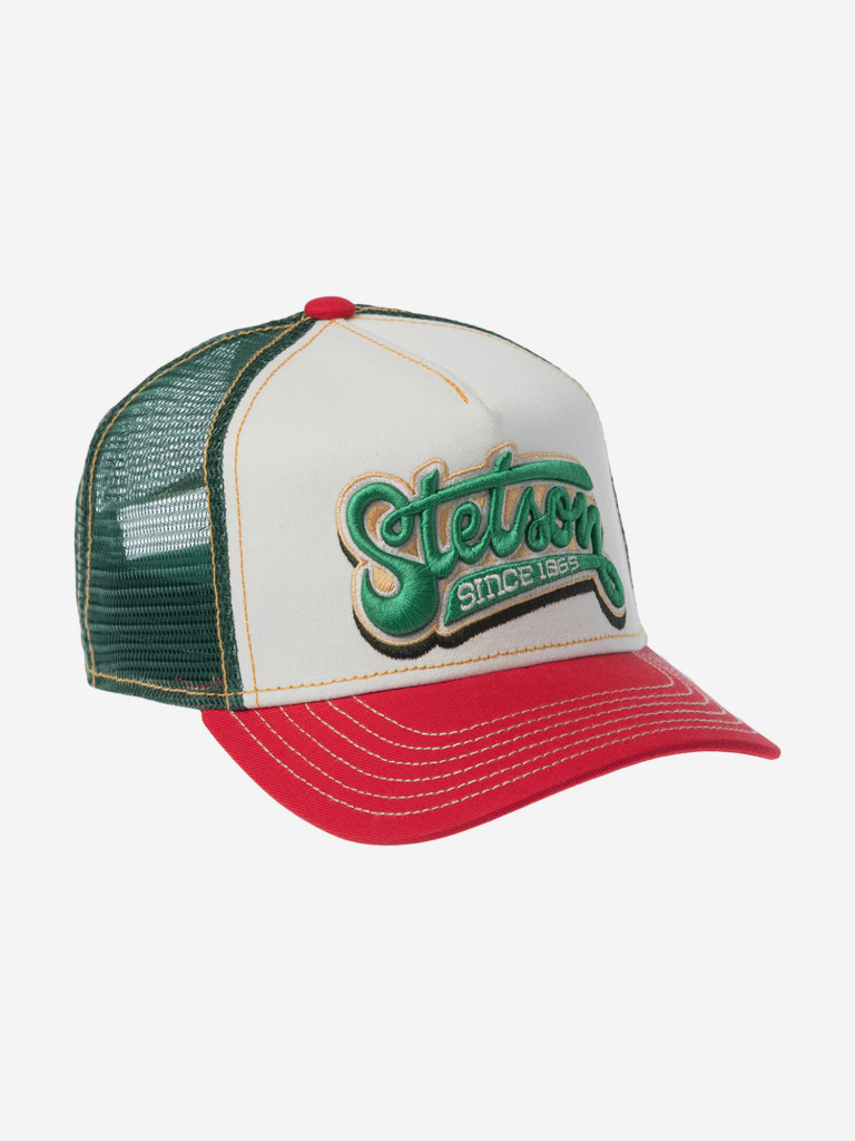 Бейсболка с сеточкой STETSON 7761162K TRUCKER CAP LETTERING (оранжевый)