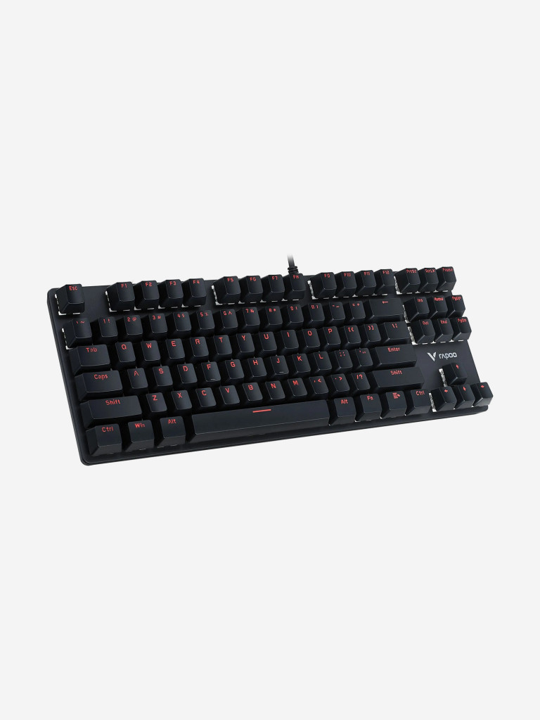 RAPOO Игровая механическая клавиатура проводная V500ALLOY, цвет - черный (12828)