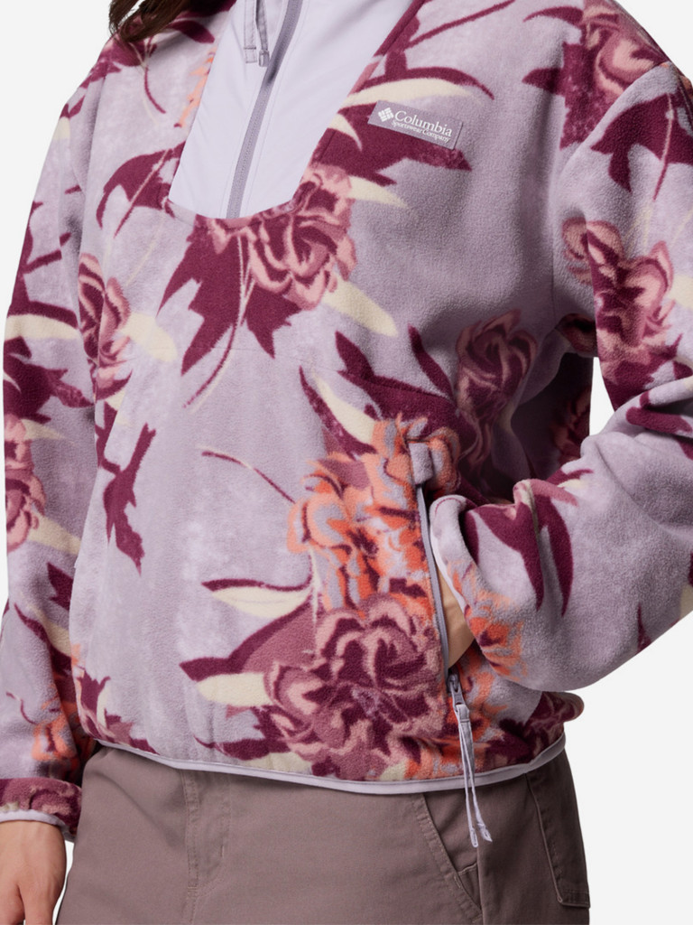 Джемпер флисовый женский Columbia Sequoia Grove Printed Half Zip