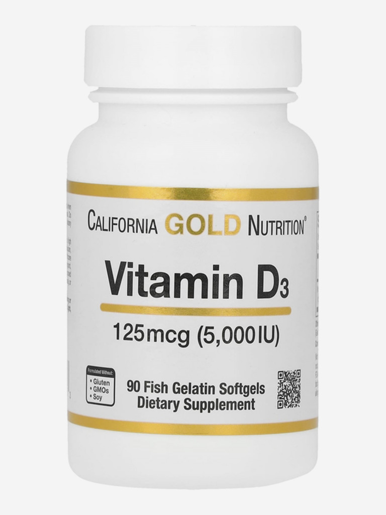 Витамин Д3, California Gold Nutrition, 90 капсул