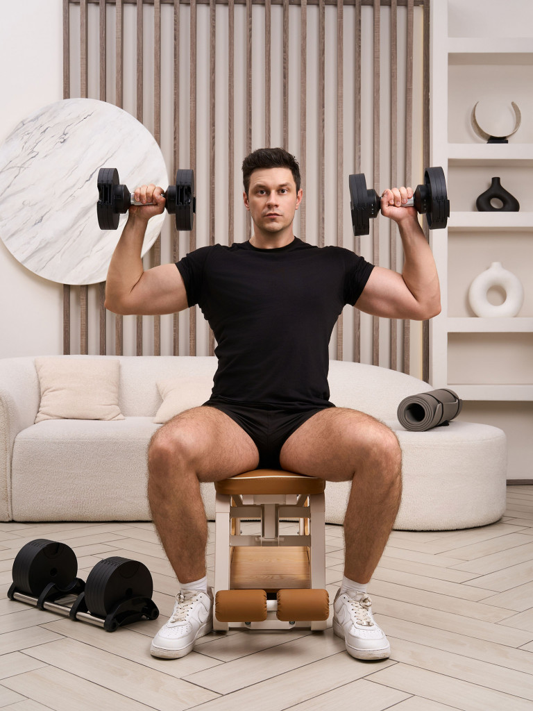 Многофункциональная регулируемая скамья Fitronix Pure Wood