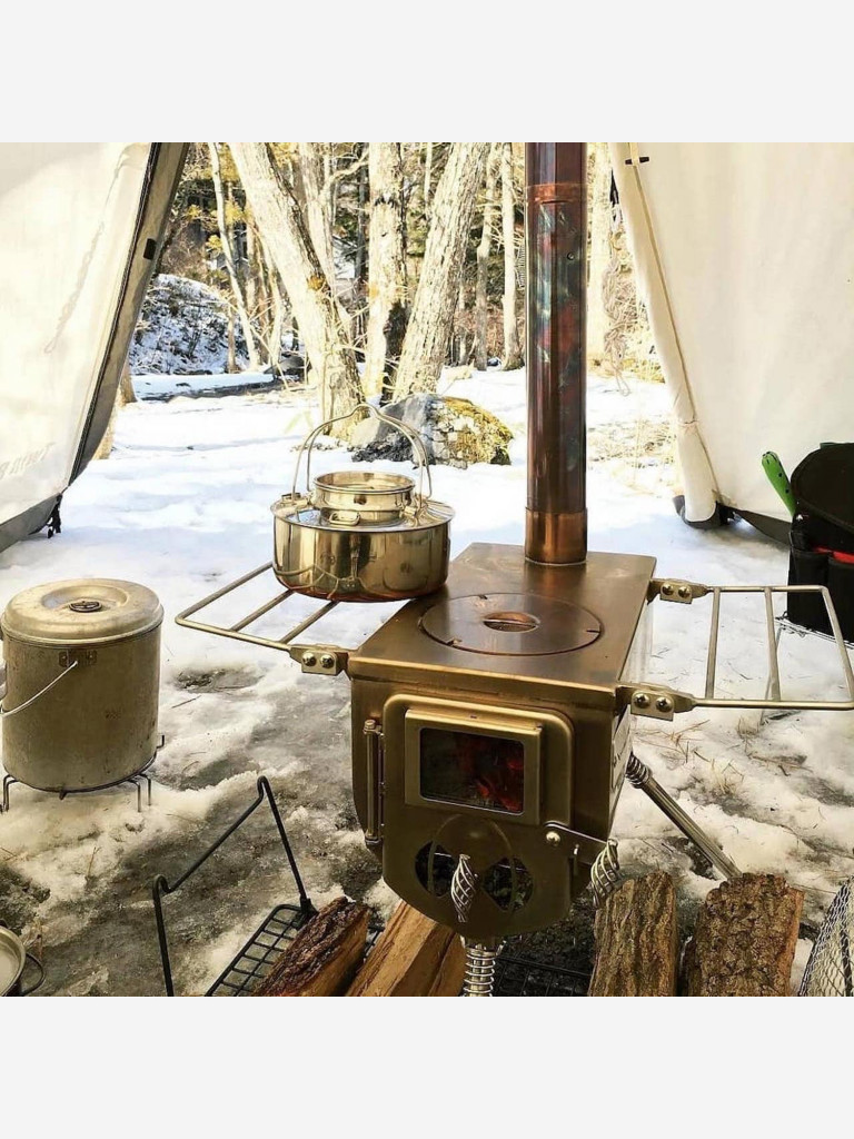 Печь походная Winnerwell Woodlander Large (D дымохода 89 мм), нерж. ст. AISI 304