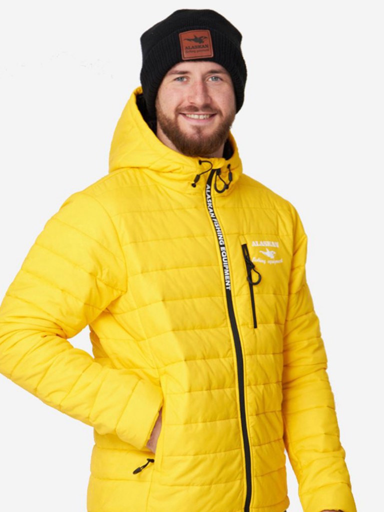 Куртка мужская Alaskan Juneau Yellow утепленная стеганая