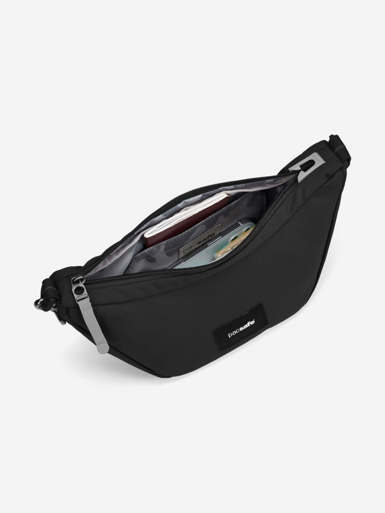 Сумка антивор Pacsafe GO Lunar crossbody, Jet Black, 2,5 л.