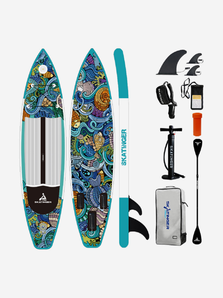 Надувной SUP-борд SKATINGER UNDINE, 11'6"x32"x6" 350*81*15 см сапборд
