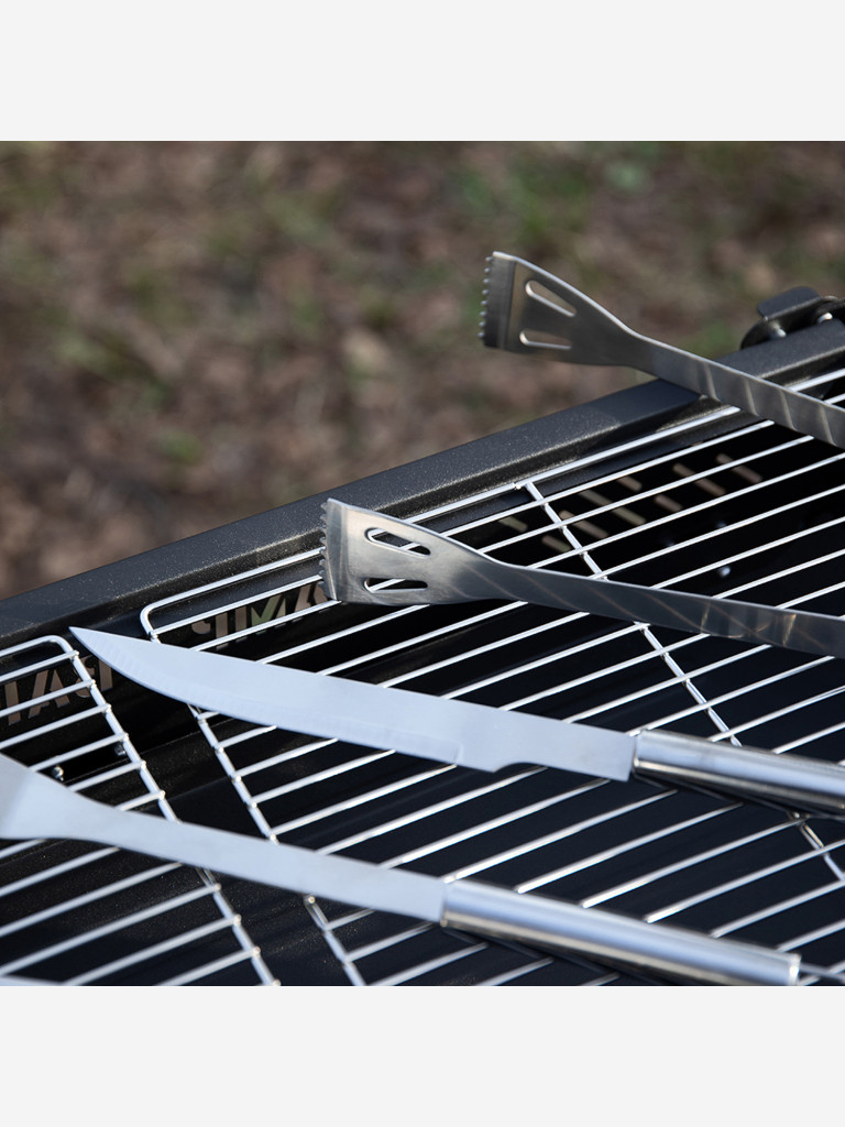 GRILLBOOM Набор для гриля 5 в 1, нерж. сталь 420/410, в защитном чехле