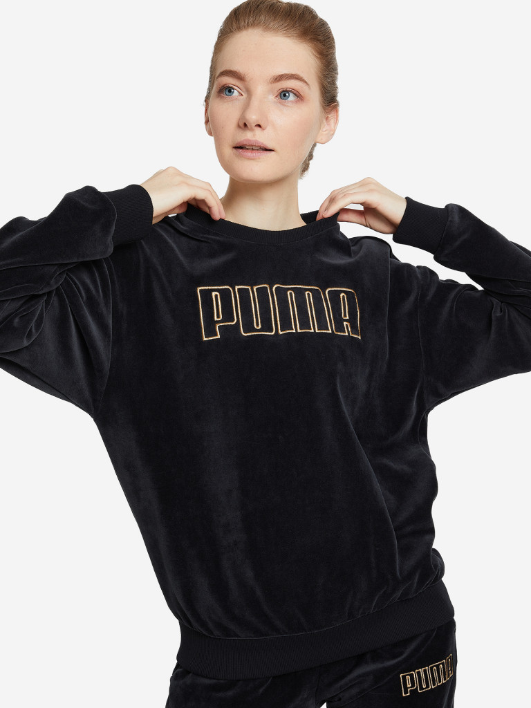 Свитшот женский PUMA Modern Basics Velour Crew