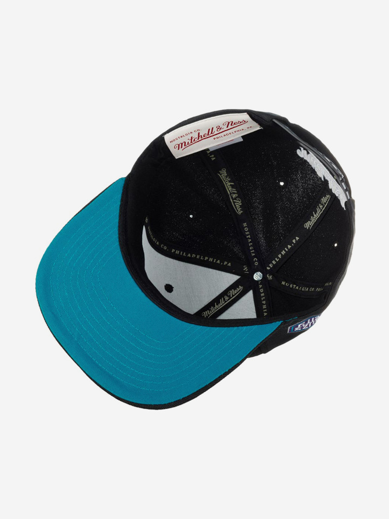 Бейсболка с прямым козырьком MITCHELL NESS 6HSSSH21270-CHOBLCK Charlotte Hornets NBA