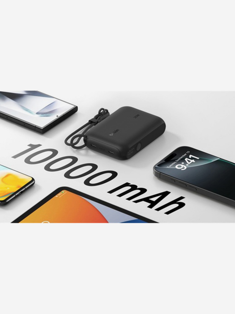 Внешний аккумулятор Belkin BoostСharge Power Bank 10000mAh 20W с цифровым дисплеем
