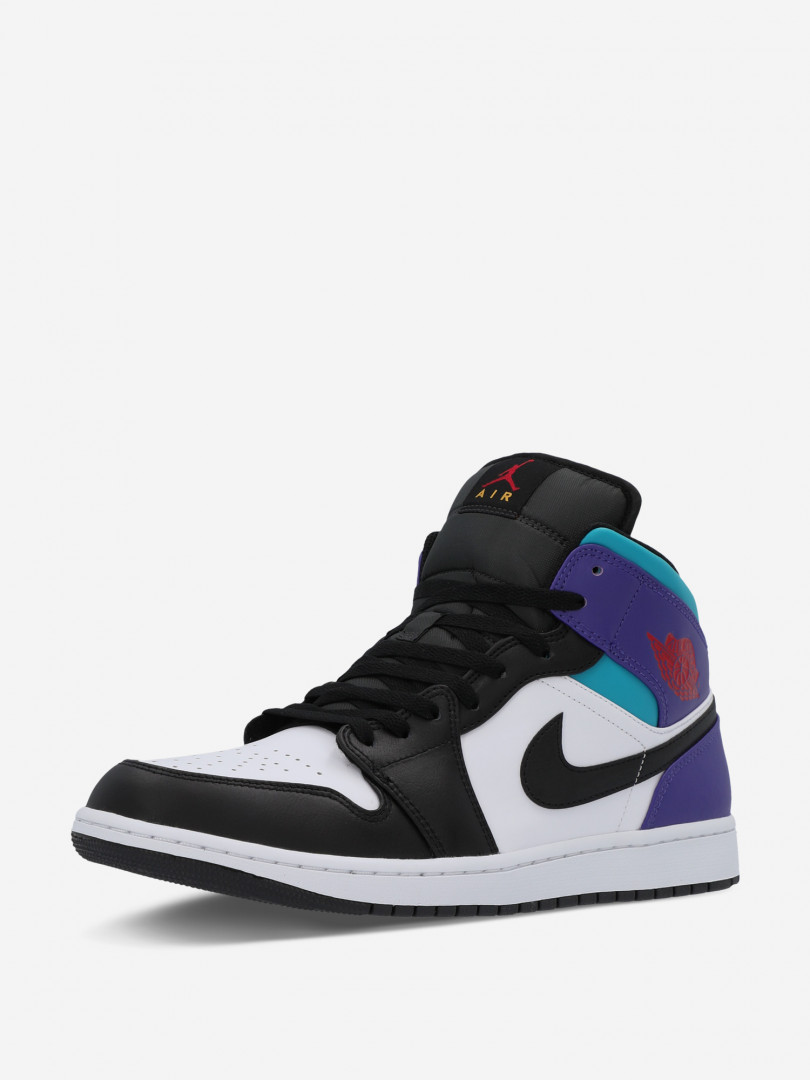 Кеды мужские Nike Air Jordan 1 Mid 31827450299 Белый, размер 44,41.5,43,44.5,43.5, фото 3