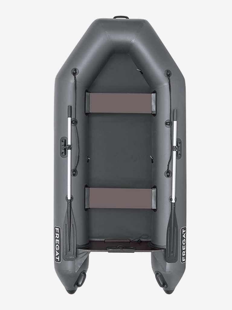 Лодка ПВХ под мотор Фрегат 300 Е Лайт, сварные швы, серая