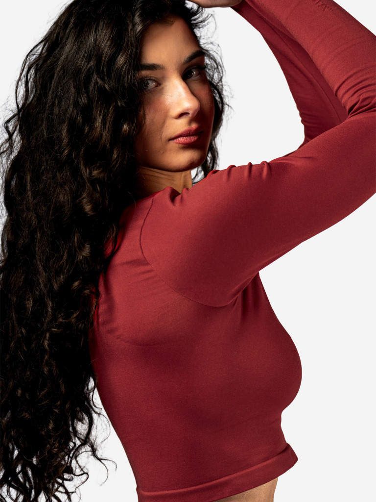 Лонгслив женский NEBBIA Seamless Long-Sleeve Top POWER 892 Red