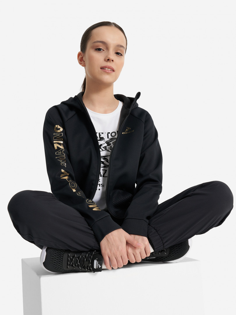 Толстовка для девочек Demix 31890310299 Черный, размер 134, 140,158, 164,146, 152,122, 128, фото 4