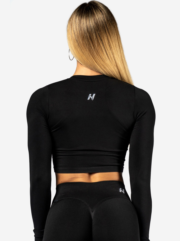 Лонгслив женский NEBBIA Seamless Long-Sleeve Top POWER 892 Black
