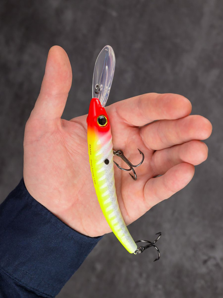 Воблер Akara Deep Snoop 120F минноу плавающий для троллинга на щуку, судака, сома 21гр A302