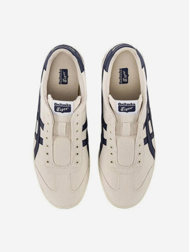 Onitsuka Tiger New York Cushioned Slip-Resistant Low-Top Casual Shoes Unisex White Brown