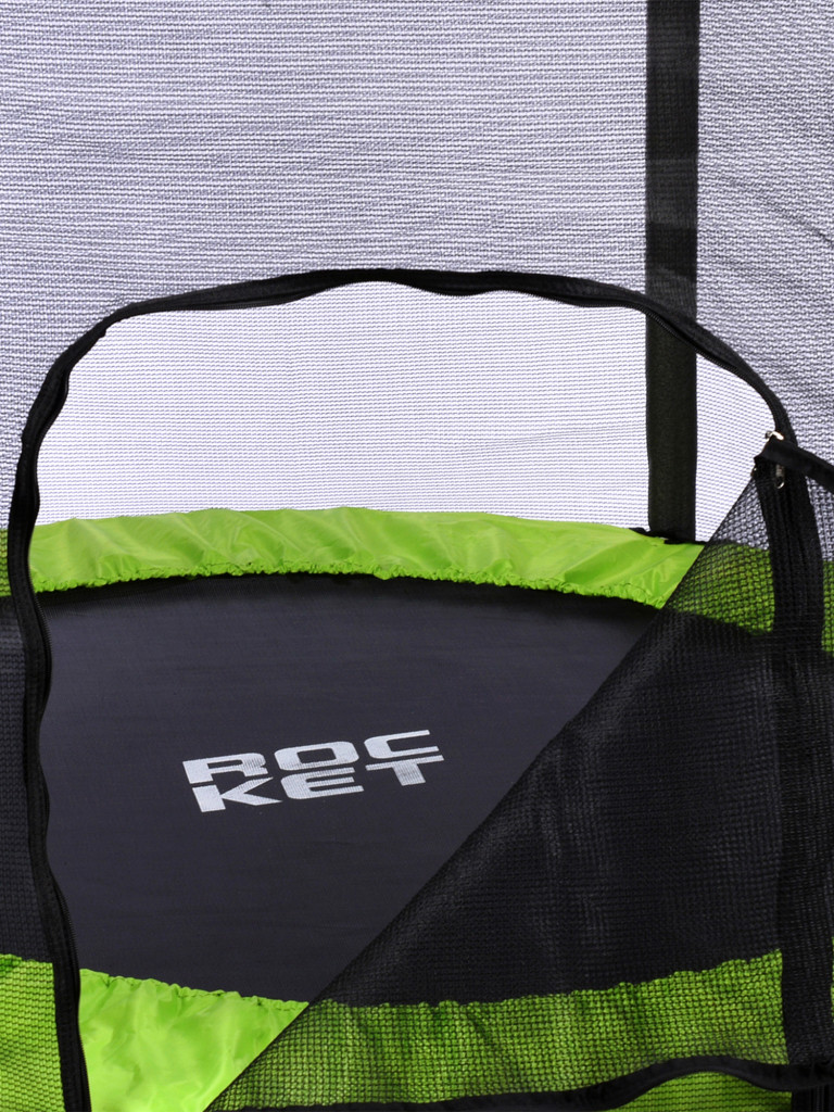 Батут ROCKET, d=140, внешняя сетка высотой 88 см., общая высота 122 см. зеленый