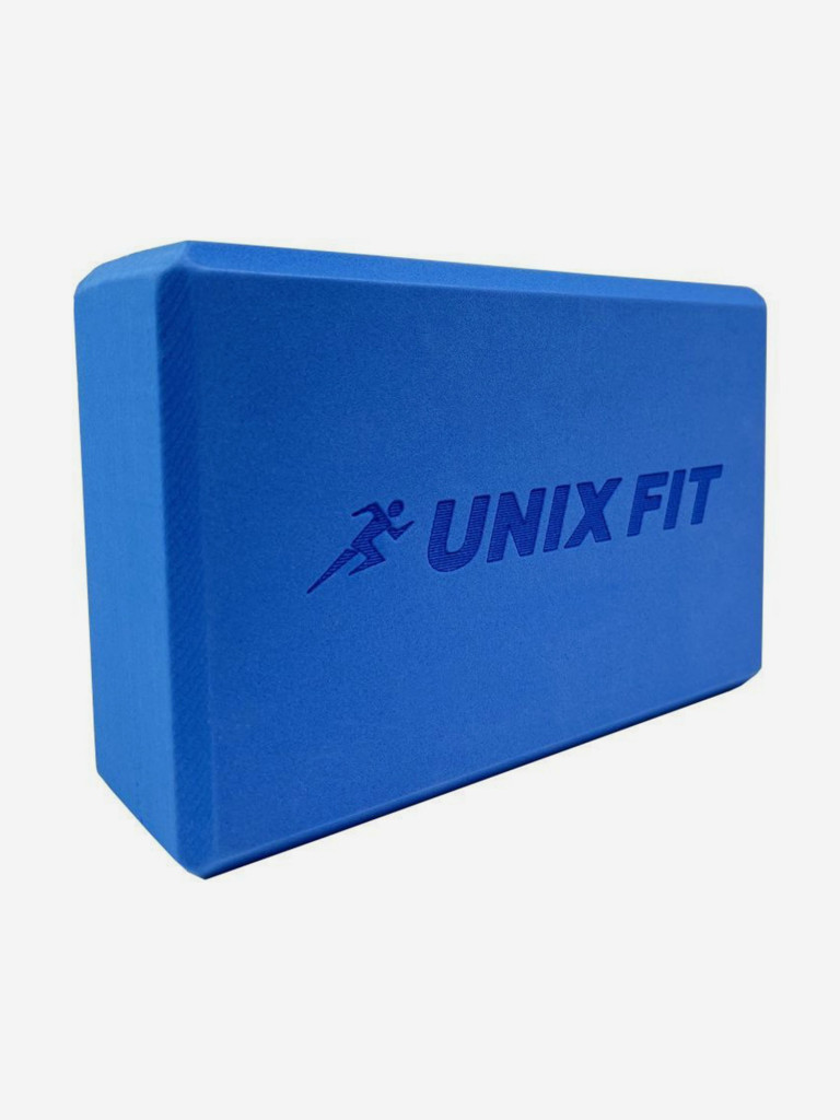 Блок для йоги и фитнеса UNIX Fit 200g голубой, 23 х 15 х 7 см - 1 шт.